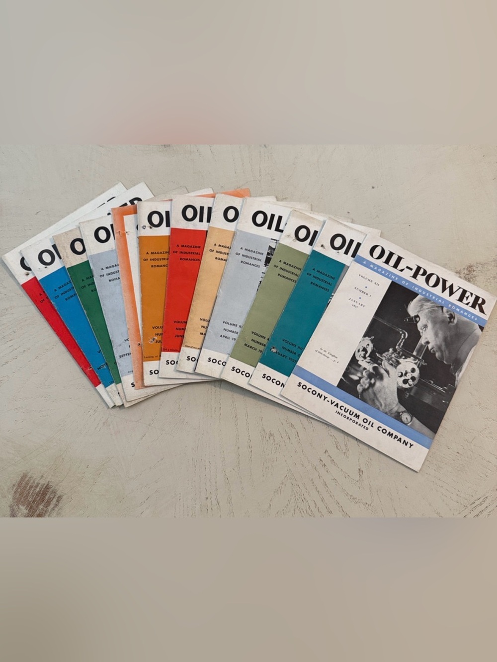 Oil-Power magazines 1937 (includes 12)